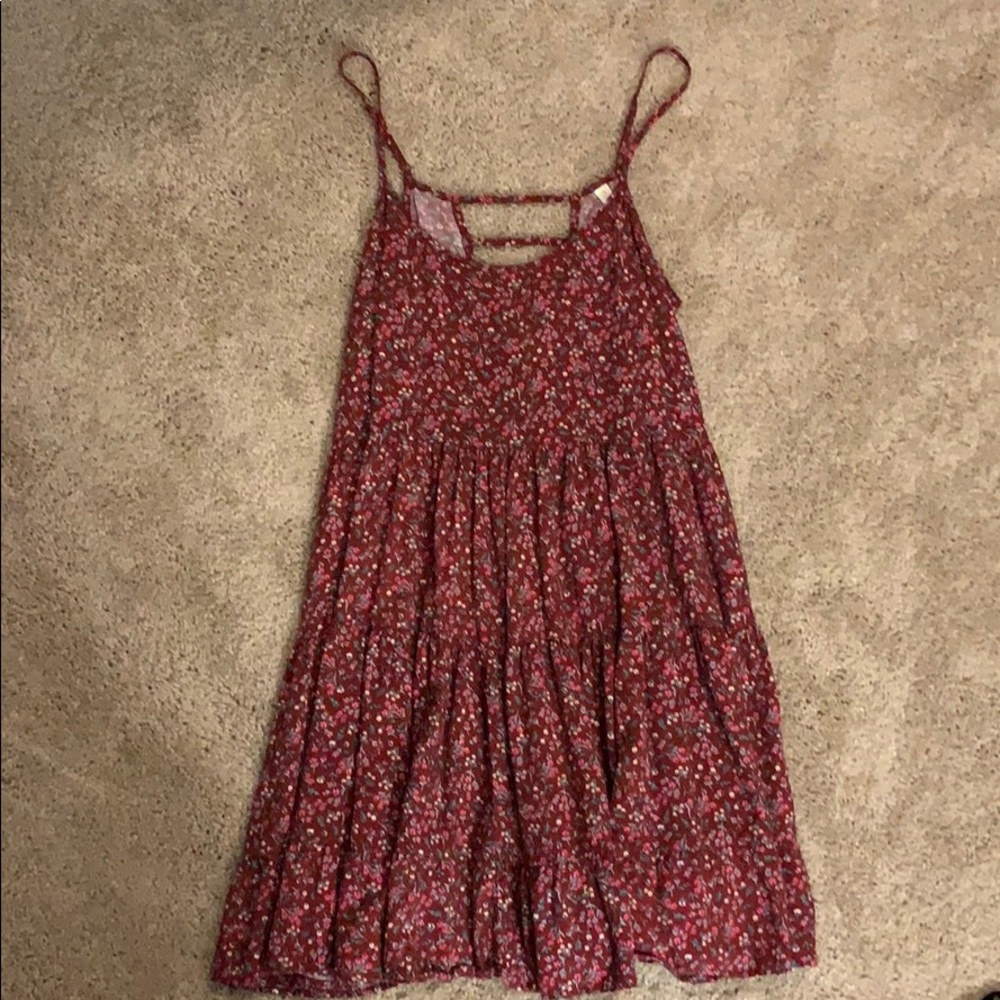 Sm Red Floral Dress